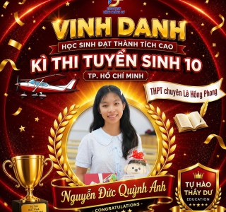 Vinh Danh Bảng Vàng Toán 9 Vào 10 Năm 2026 - Lớp Toán Thầy Dư